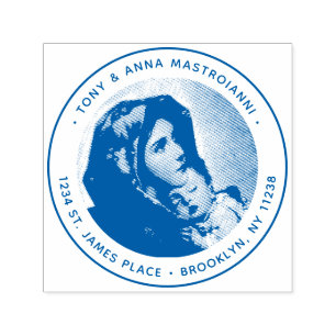 Virgin Mary & Jesus Christmas Return Address Self-inking Stamp