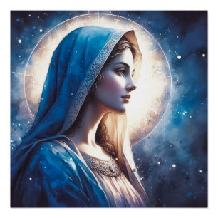 Virgin Mary Jesus Poster
