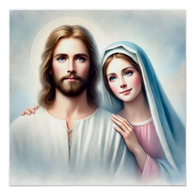 Virgin Mary Jesus Poster (Front)