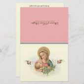Virgin Mary Jesus Spiritual Communion Prayer (Front/Back)