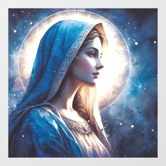 Virgin Mary Jesus Window Cling (Sheet)