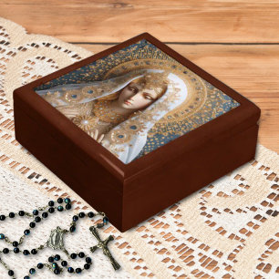 Virgin Mary Keepsake Box – 3D Religious Art