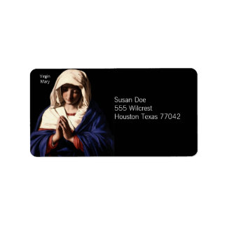 Virgin Mary Label