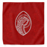 Virgin Mary Lace on Velvet with Embossed Ornament Bandana