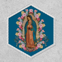 Virgin Mary Lady of Guadalupe Spanish Catholic Pat