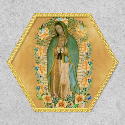 Virgin Mary Lady of Guadalupe Spanish Catholic Patch