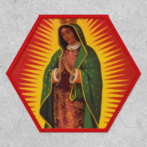 Virgin Mary Lady of Guadalupe Spanish Catholic Patch