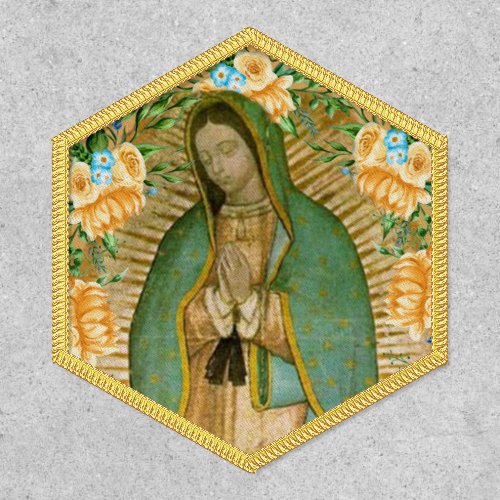 Virgin Mary Lady of Guadalupe Spanish Catholic Patch