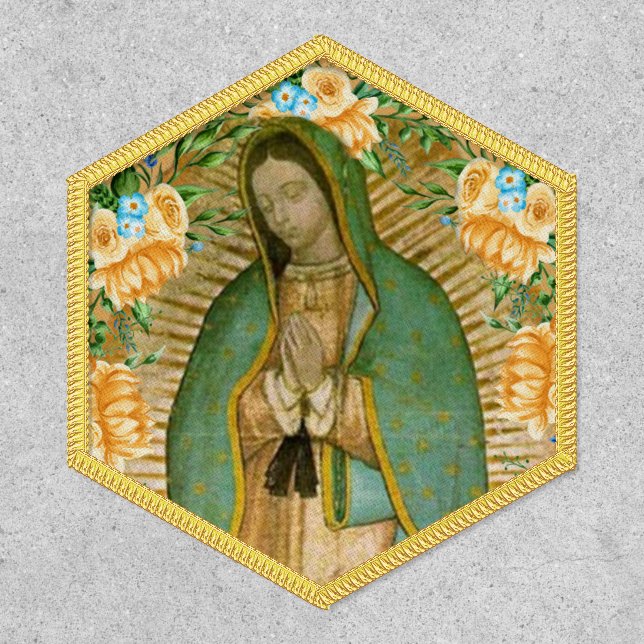 Virgin Mary Lady of Guadalupe Spanish Catholic Patch (Front)