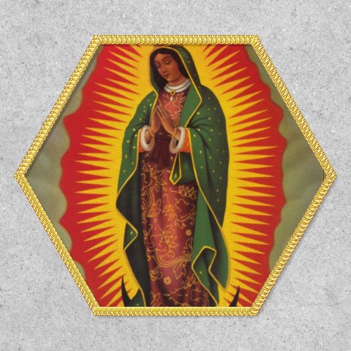 Virgin Mary Lady of Guadalupe Spanish Catholic Patch