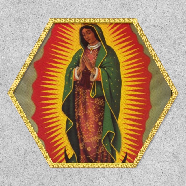 Virgin Mary Lady of Guadalupe Spanish Catholic Patch (Front)