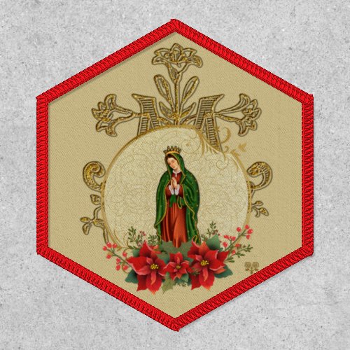 Virgin Mary Lady of Guadalupe Spanish Christmas Patch