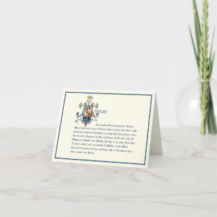 Virgin Mary Marian Monogram Elegant Religious Card