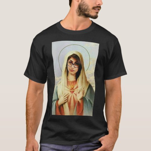 Virgin mary mia khalifa Classic T_Shirt