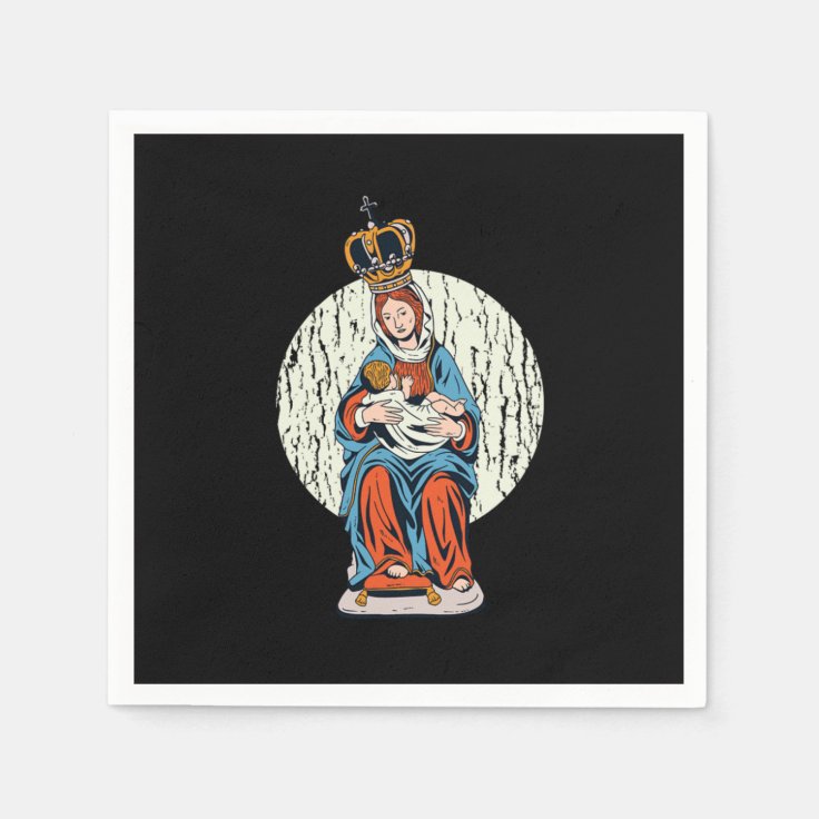 Virgin Mary Mother Of Jesus Religion Faith God Gif Napkins Zazzle