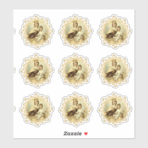 Virgin Mary Mount Carmel Jesus Religious Vinyl Sticker