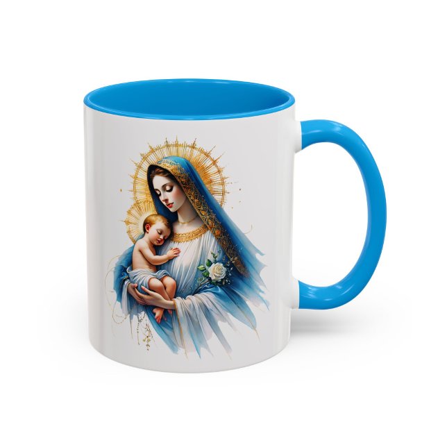 Virgin Mary Mug Madonna Child Religious Gift (Creator Uploaded)