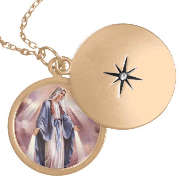 Virgin Mary Necklace (Front)