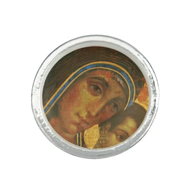 Virgin Mary Neocatechumenal Way Ring (Front)