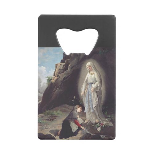 Virgin Mary of Lourdes Credit Card Bottle Opener