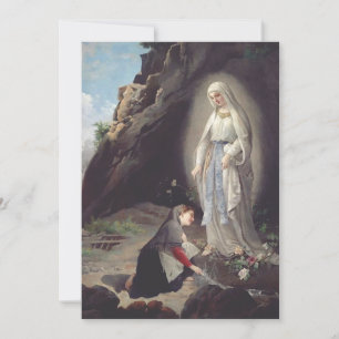 Virgin Mary of Lourdes Invitation