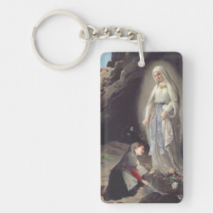 Virgin Mary of Lourdes Keychain