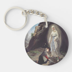 Virgin Mary of Lourdes Keychain