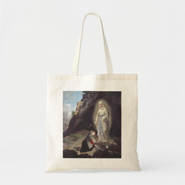 Virgin Mary of Lourdes Tote Bag (Front)