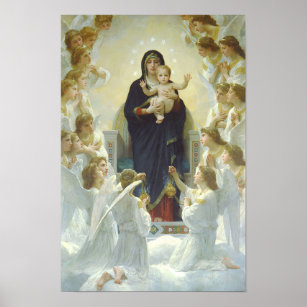Virgin Mary of The Angels & Baby Jesus Our Lady Poster