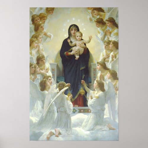 Virgin Mary of The Angels  Baby Jesus Our Lady Poster