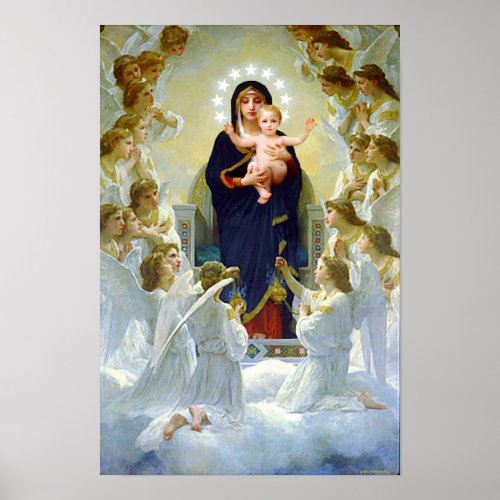 Virgin Mary of The Angels  Baby Jesus Our Lady Poster