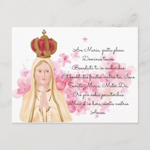 Virgin Mary _ Our Lady of Fatima _ Christian Postcard