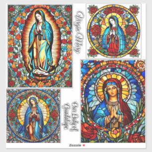 Virgin Mary & Our Lady of Guadalupe 4 Pretty Sticker