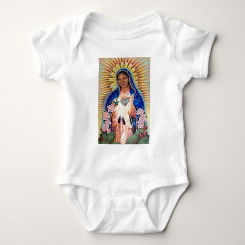 Virgin Mary _ Our Lady Of Guadalupe Baby Bodysuit