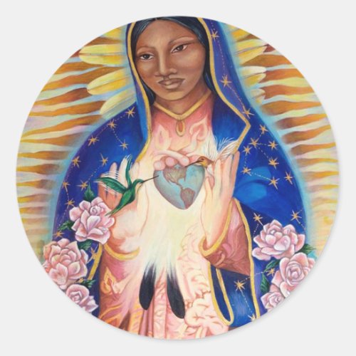 Virgin Mary _ Our Lady Of Guadalupe Classic Round Sticker
