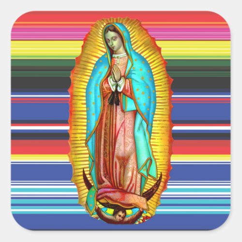Virgin Mary Our Lady of Guadalupe Tilma Stickers