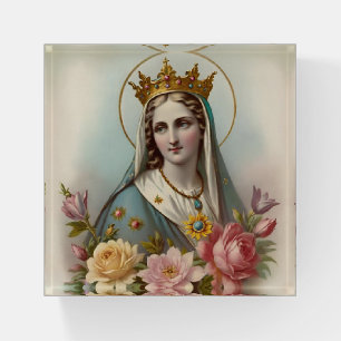 Virgin Mary Paperweight