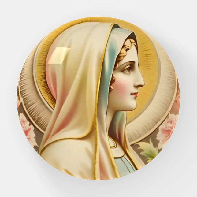 Virgin Mary Paperweight (Front)