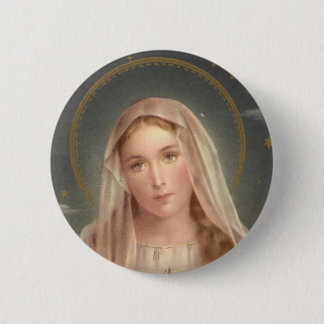 VIRGIN MARY PINBACK BUTTON
