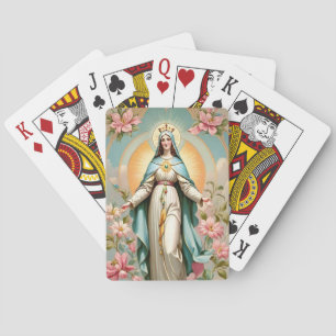 Virgin Mary playing cards, poker cards