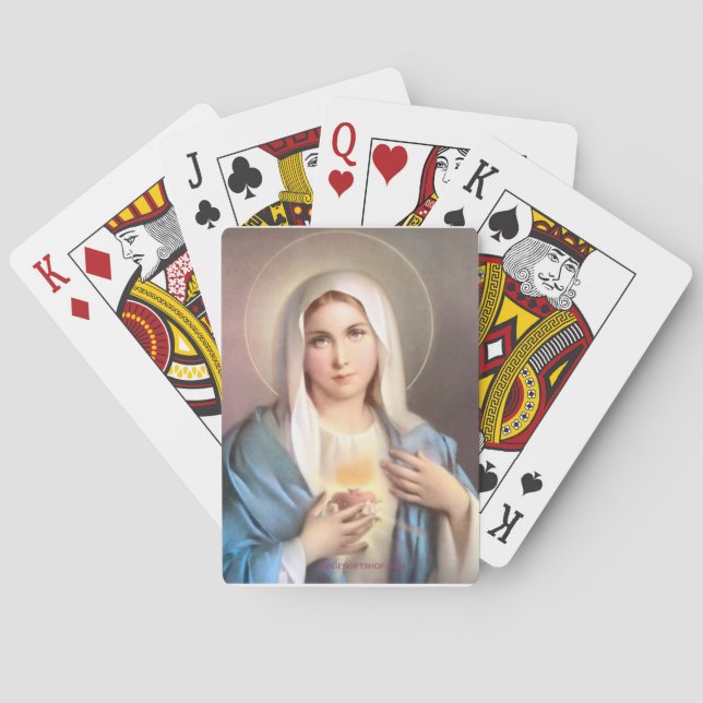VIRGIN MARY POKER CARDS (Back)