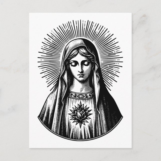 Virgin Mary Postcard (Front)