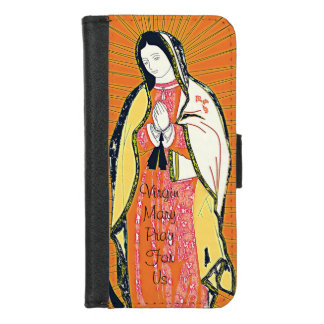 Virgin Mary Pray For Us iPhone 8/7 Wallet Case