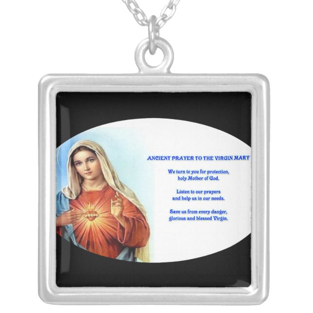 Virgin Mary prayer necklace (Front)