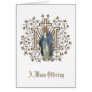 Virgin Mary Religious Catholic Mass Offering Card