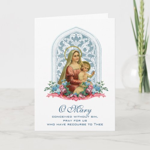 Virgin Mary Religious Mothers Day Catholic Card