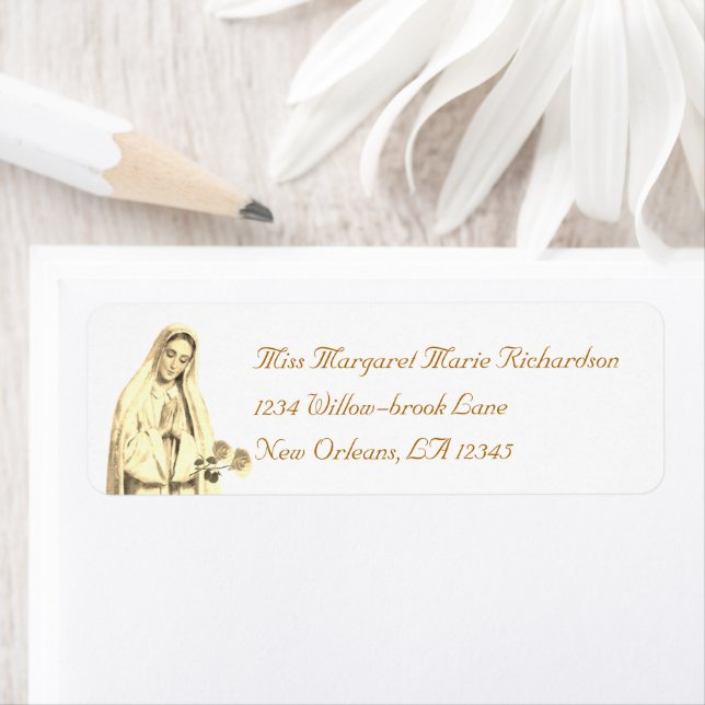 Virgin Mary Return Address Label (Insitu)