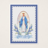 Virgin Mary Spiritual Bouquet Prayer Holy Card (Front)