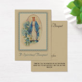 Virgin Mary Spiritual Bouquet Prayer Holy Card (Desk)