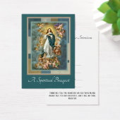 Virgin Mary Spiritual Bouquet Prayer Holy Card (Desk)